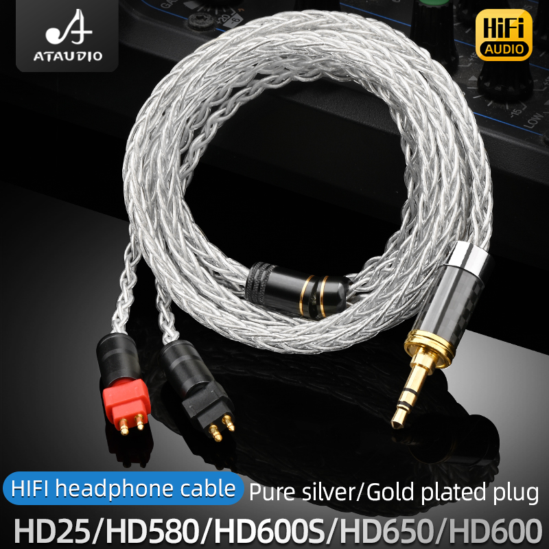 Sennheiser Headphone Hd 25 - ATAUDIO HiFi Pure Silver 2,5 mm