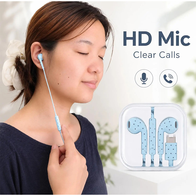 Typ-C-Ohrhörer mit Polka-Dot-S – Usb C Earphone Bewertung und Preis
