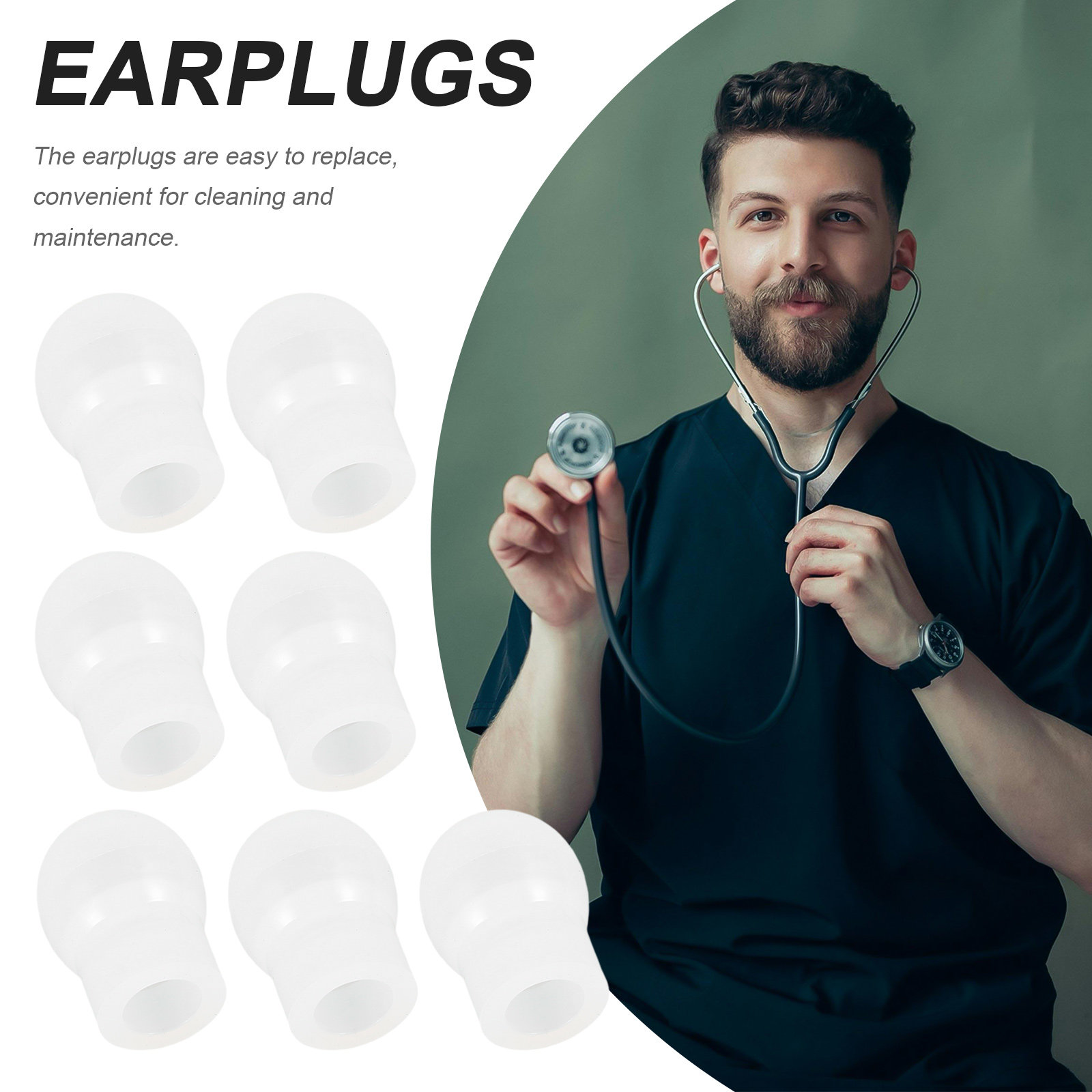 8 Stück weiche Silikon-Ohrstöp – Silicone Ear Tip Replacement Bewertung und Preis