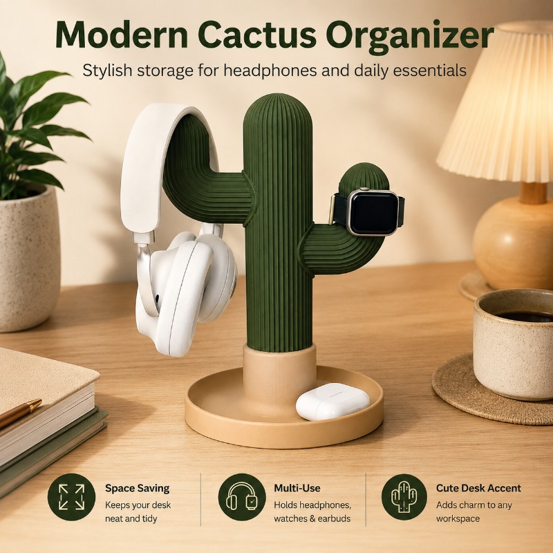 Minimalistischer Kaktus-Kopfhö – Headphone Stand Desk Bewertung und Preis